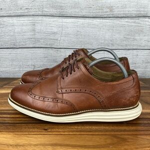 Cole Haan OriginalGrand Classic Wingtip Oxford Woodbury Ivory C26471 Mens Size 9